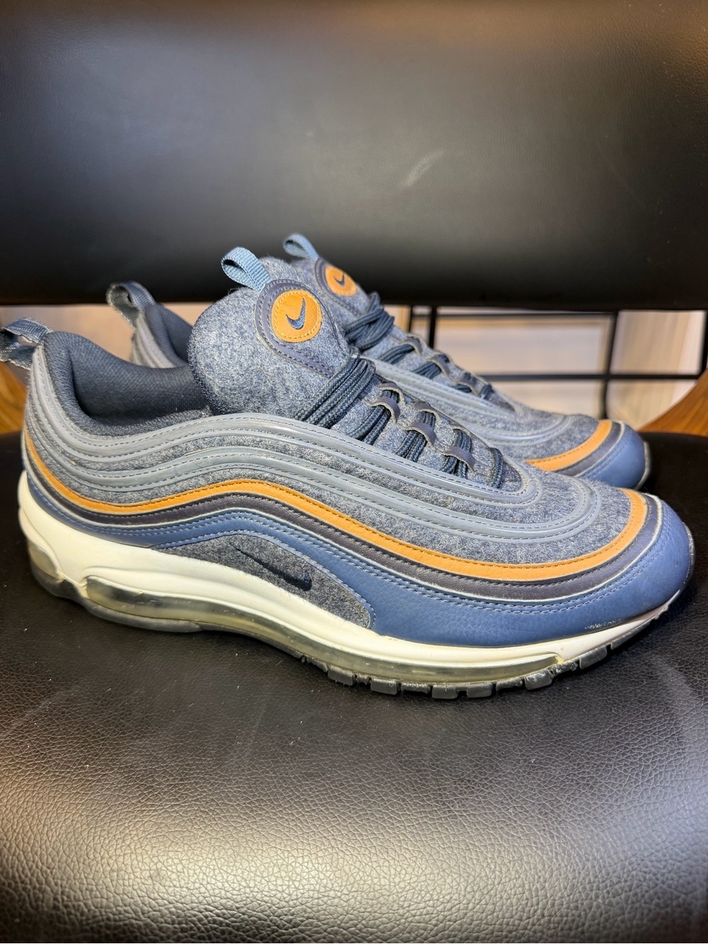 Size 9.5 - Nike Air Max 97 Premium Thunder Blue 2017 312834-400
